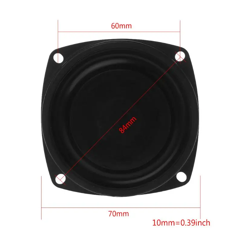 2 шт. НЧ-динамик радиатор бас пассивный динамик " низкочастотный громкий динамик диафрагма вибрационная пластина DIY F42D