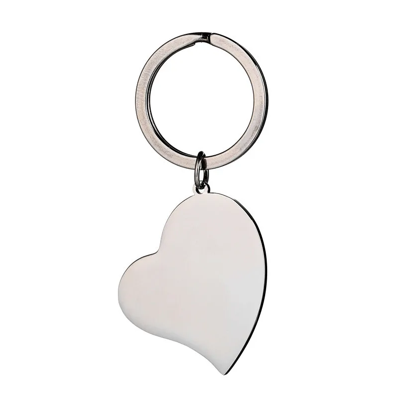 

Blank Heart Charm Key Chain 304 Stainless Steel Key Rings/key Holder/key Fob/key Accessories for Love/couple 10pcs