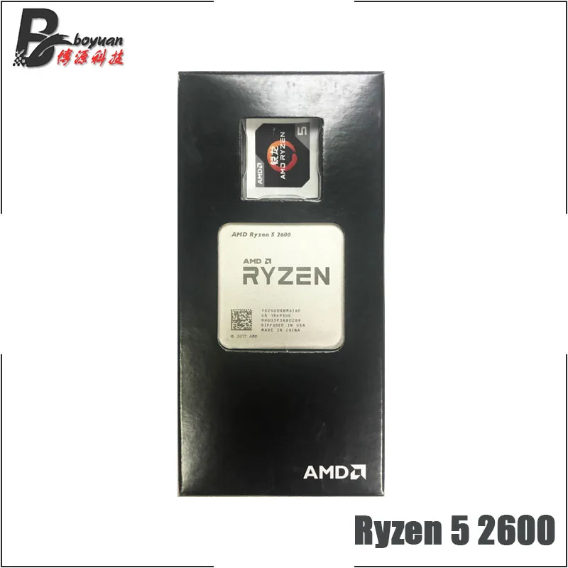 

AMD Ryzen 5 2600 R5 2600 3.4 GHz Six-Core Twelve-Thread CPU Processor YD2600BBM6IAF Socket AM4