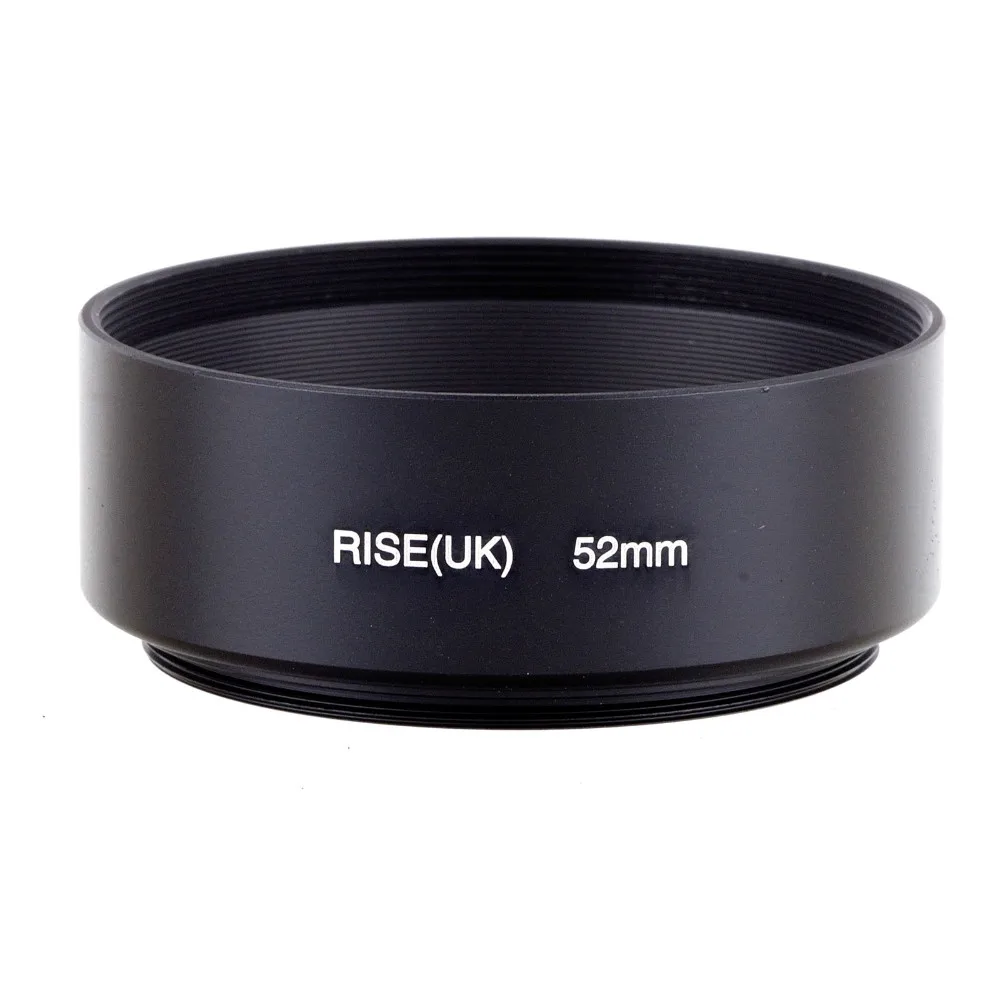 RISE(Великобритания) 52 мм стандартная ввинчиваемая металлическая бленда объектива для Canon Nikon sony Pentax