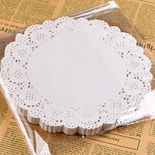 Новинка года применение ful торт 50 шт./лот 6," белый бумажная Кружевная салфетка Cardmaking декоративная салфетка сувениры