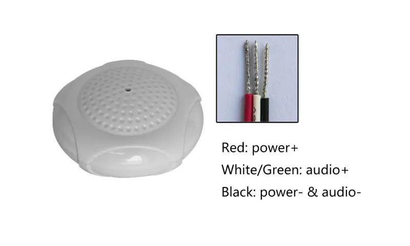 SIZHENG COTT-QD28 чувствительный Аудио Микрофон для видеонаблюдения видео наблюдения Прослушивание устройства звуковые звукосниматели микрофон для камера системы безопасности цифровой видеорегистратор