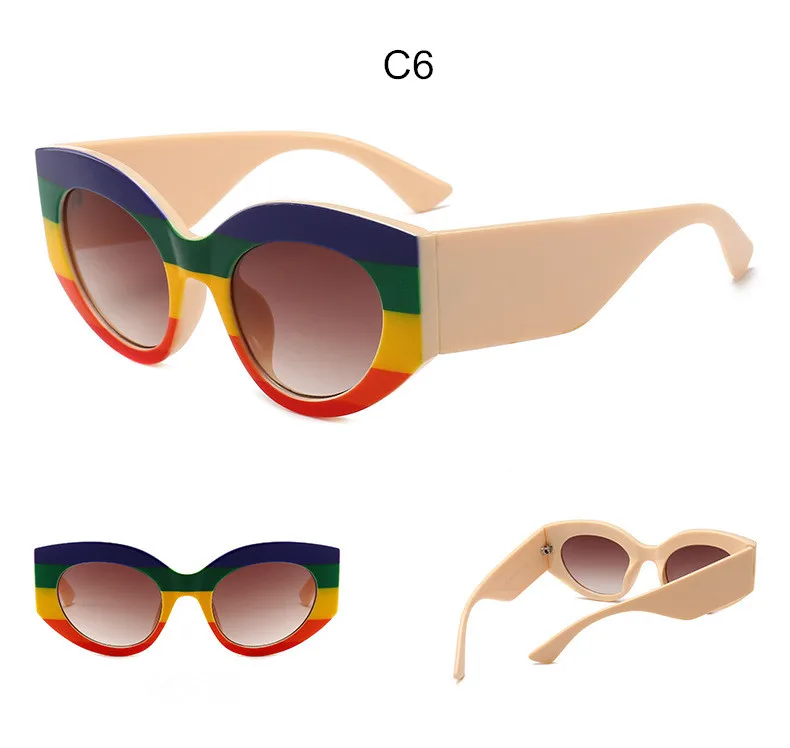 Emosnia кошачий глаз Modis солнцезащитные очки Oculos Ретро женские мужские брендовые дизайнерские готические зеленые и красные полосы солнцезащитные очки UV400