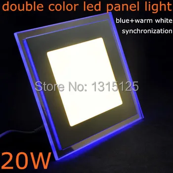 

20W Square Acrylic LED Panel Light AC85-265V LED Recessed Ceiling Panel Down Light Warm White Free Shipping via DHL