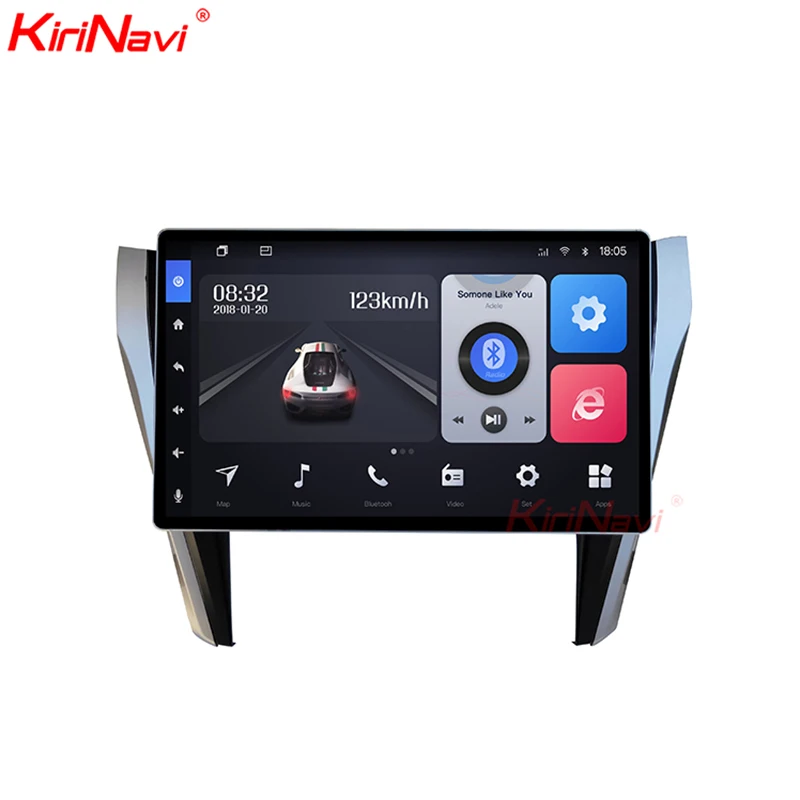 Kirinavi Universal Vertical Screen Tesla Style Radio Android 10.1" Video Rotating Flexible Screen Facing Panel Car Dvd Player