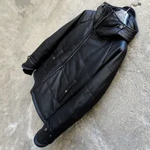 Модные классические зимние теплые кожаные куртки из коровьей кожи, мужские Куртки из натуральной кожи, одежда thinker. Бренд