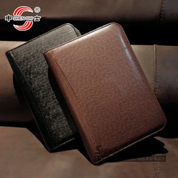 

166 series business manager folder zipper bagsnotepad creative leather notebook sub custom stationery 1 pcs A4/A5/A6
