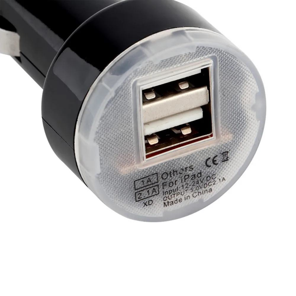 Новинка автомобильное зарядное устройство Mini с двумя USB портами адаптер