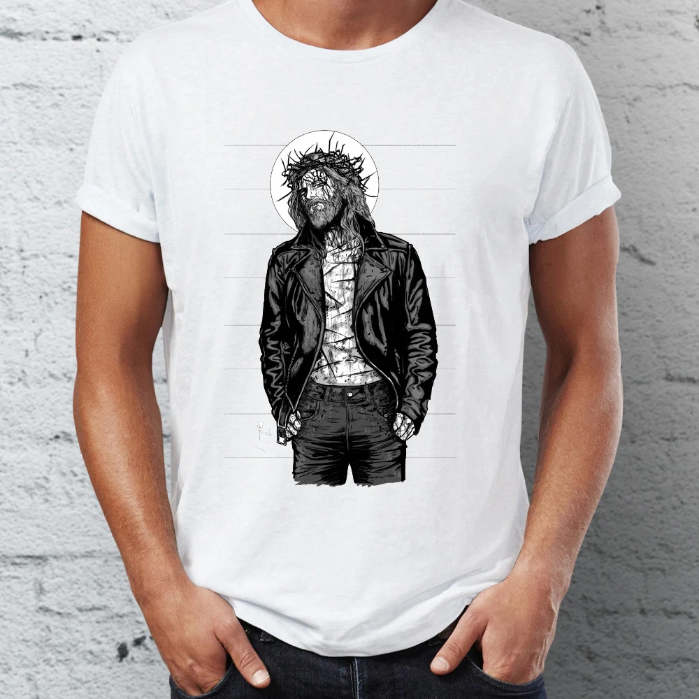 Мужская футболка крутой Иисус Христос христианский Artsy Tee|Футболки| |
