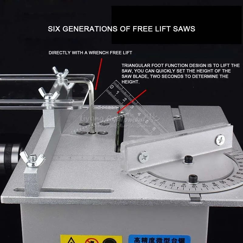Миниатюрная прецизионная многофункциональная Настольная пила Mirco, скамейка, пила T6, маленькая режущая машина Q10032