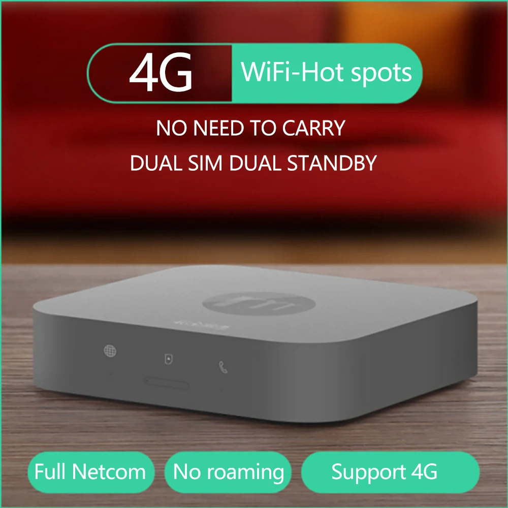 4G Горячие точки Wi-Fi коробка две sim-карты двойной режим ожидания мини-маршрутизатор для iOS и Android, чтобы совершать звонки и SMS и горячие точки