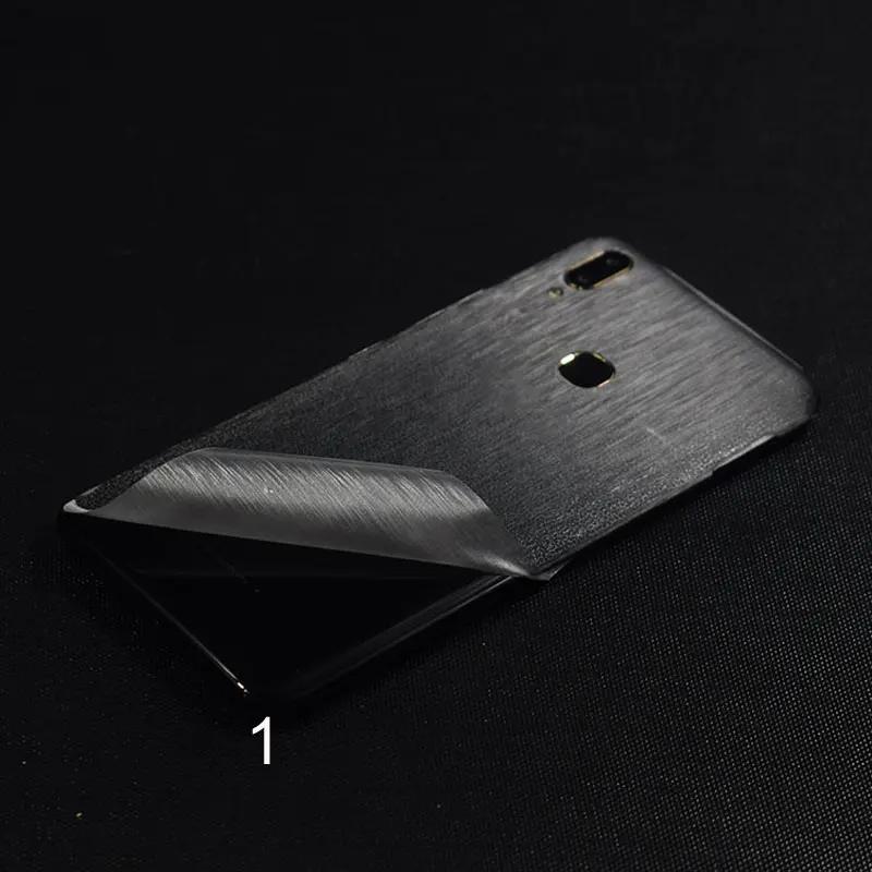 2018 Transparent Frosted Back Film Phone Sticker for VIVO Y85 Wrap Skins Fiber/Grid Cover Leather Grain optional |