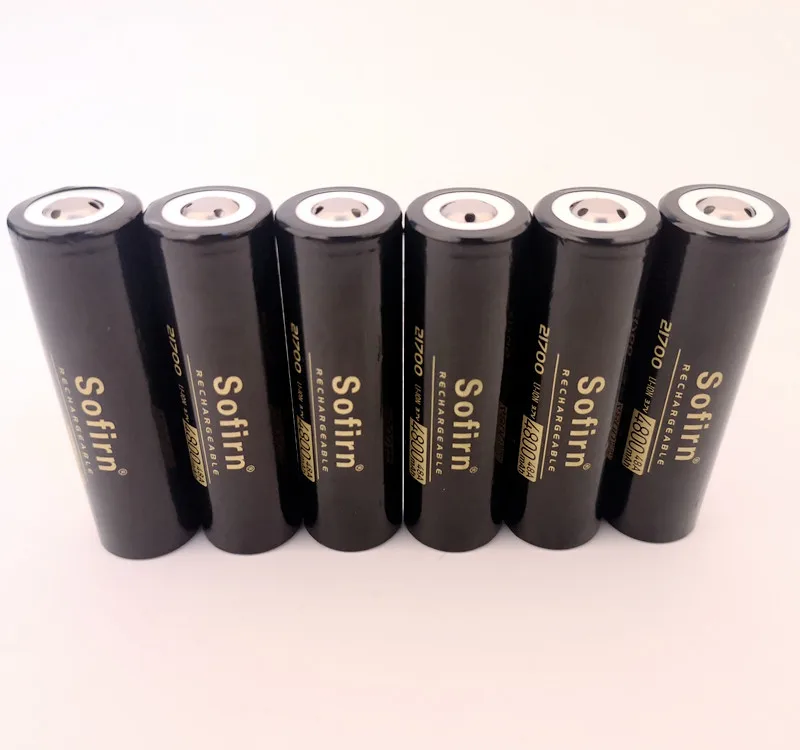 Billige Sofirn 21700 Wiederaufladbare Lithium 4800 mAh 3,7 V Power Batterie 48A 10C Hohe Entladung Hohe Ablauf Li Ion Batterie HD Zelle