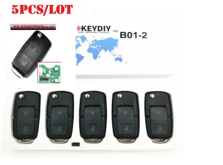 

5PCS/LOT b01-2 KD REMOTE KD900 URG200 Remote Control 2 Button Key for KEYDIY B01