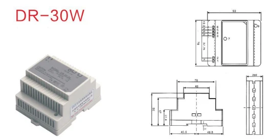 DR 30 12 din рейка источник питания Вт В мощность suply В/15 В/24 В/48 в ac dc преобразователь dr