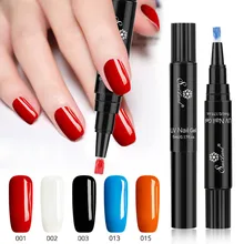 1 шт. 3 в 1 УФ-Гель-лак для ногтей, ручка для рисования, светодиодная лампа, легко использовать УФ Гель-лак для ногтей художественное оформление ногтей, маникюр 24 цвета