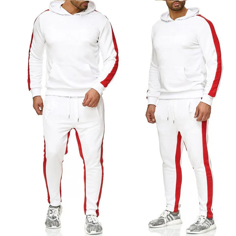 2019 New men's sportswear suit winter O-neck long-sleeved sweater and pants baseball uniform sports track sports suit 2019 New men's sportswear suit winter O-neck long-sleeved sweater and pants baseball uniform sports track sports suit