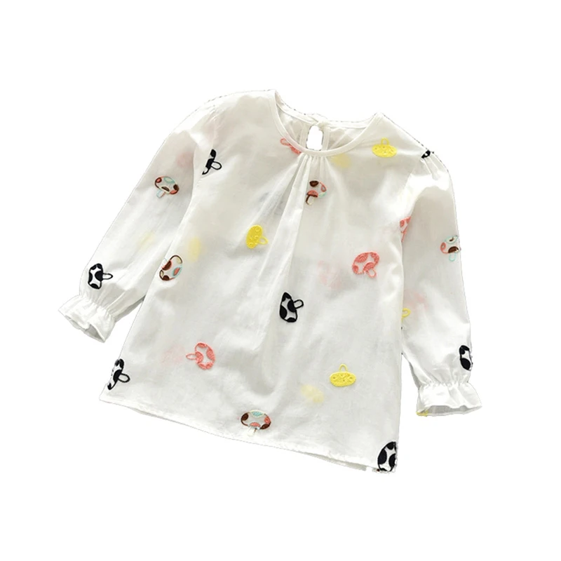 

Kids'T-Shirt Casual Girls Autumn Spring Floral Cotton T-shirt Children Clothes Baby Long Sleeve Tops Tees Blouse