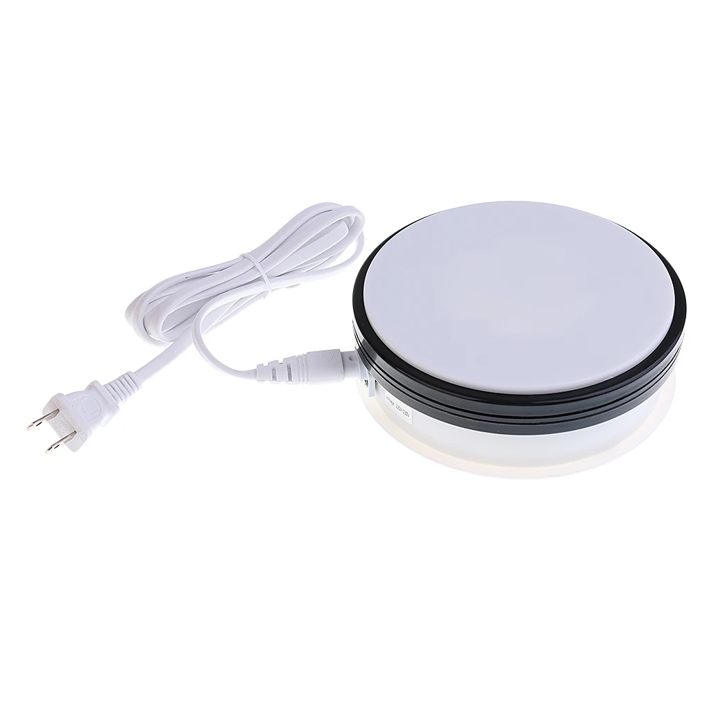 Electricity Powered Rotating Jewellery Ring Watch Display Stand Holder Turntable for Retail