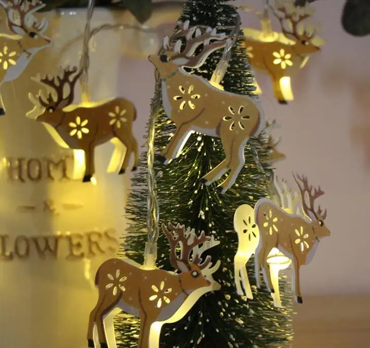 

Battery Christmas Led lamp string 1.5m 10LED lantern Christmas Day courtyard decorative lamp