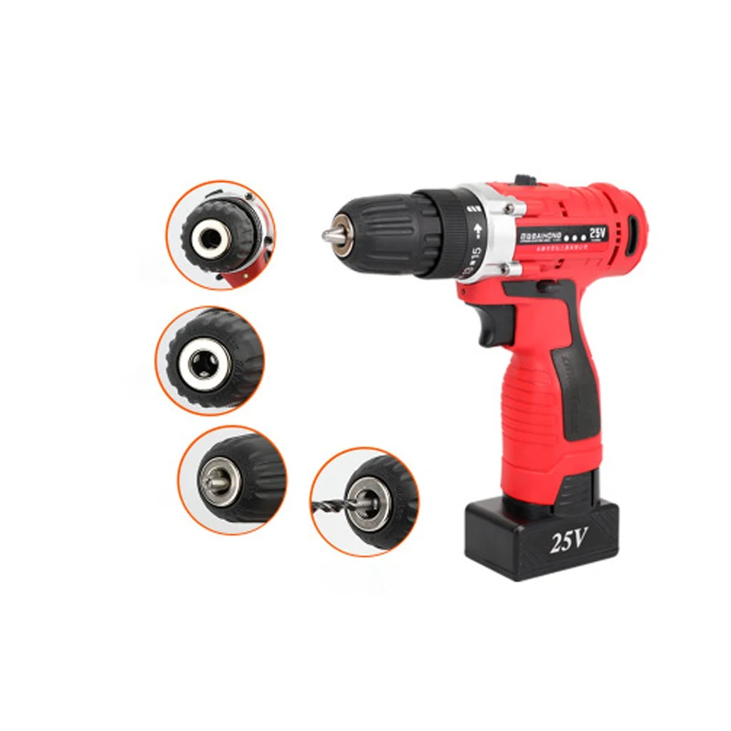 

Electric screwdriver rechargeable hand drill power tools custom pistol drill multi-function household lithium drill