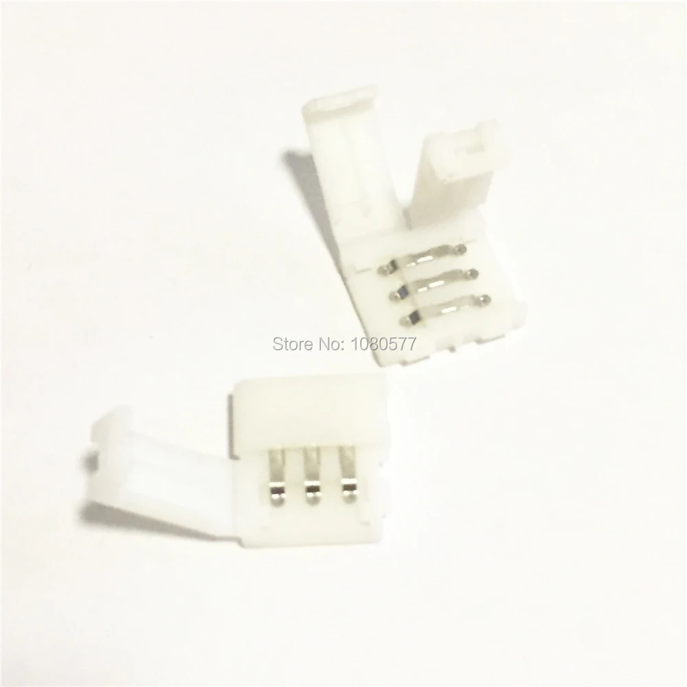 

10Pcs 10mm 3pin PCB LED Strip Connector Free Solder Clips for SK6812 WS2812 2811