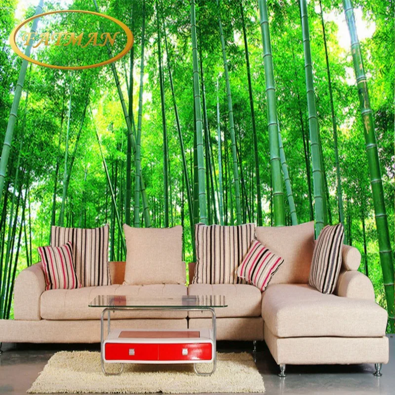 Custom photo wallpaper 3D stereo custom green bamboo Custom photo wallpaper 3D stereo custom green bamboo