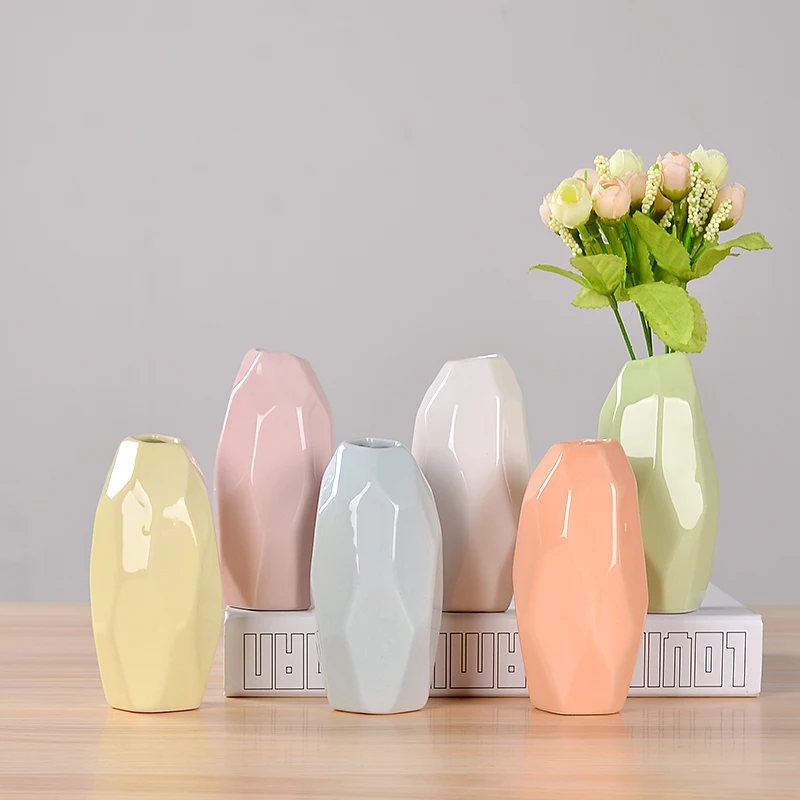 2 шт., европейская керамическая фарфоровая ваза с бриллиантами, современная модная керамическая ваза для цветов, для комнаты, прихожей, дома, свадебного украшения