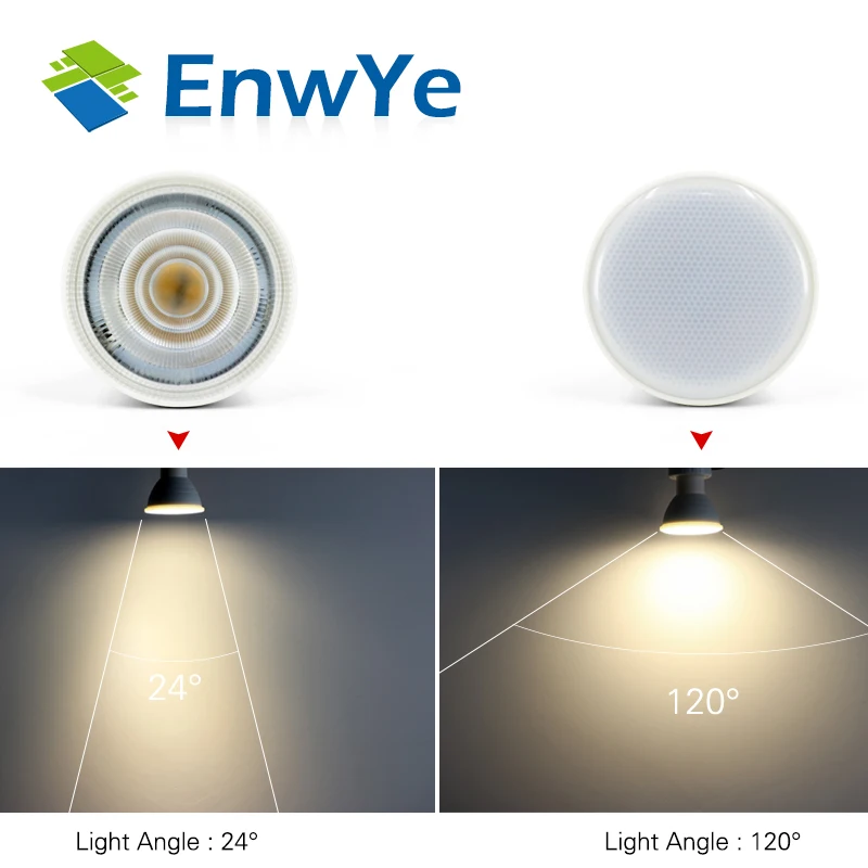 EnwYe E27 E14 MR16 GU10 Lampada LED Bombilla 220 V 240 V Bombillas LED de la lámpara del proyector 48 60 80 LED 2835 SMD lámpara lugar cfl