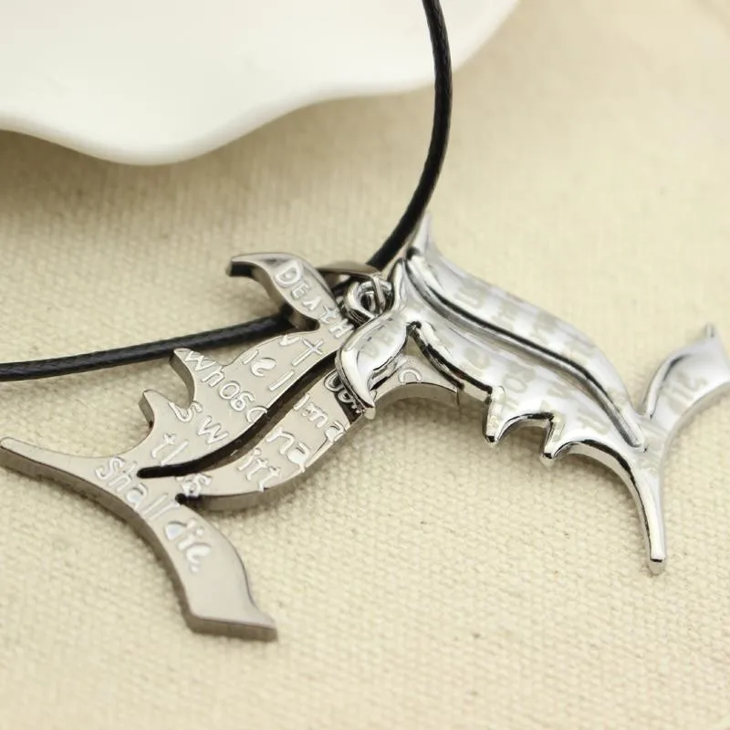 Free-Shipping-Death-Note-Double-l-Yagami-Non-Mainstream-Necklace-Smart-Anime-Fashion-Jewelry-Pendant-Cosplay