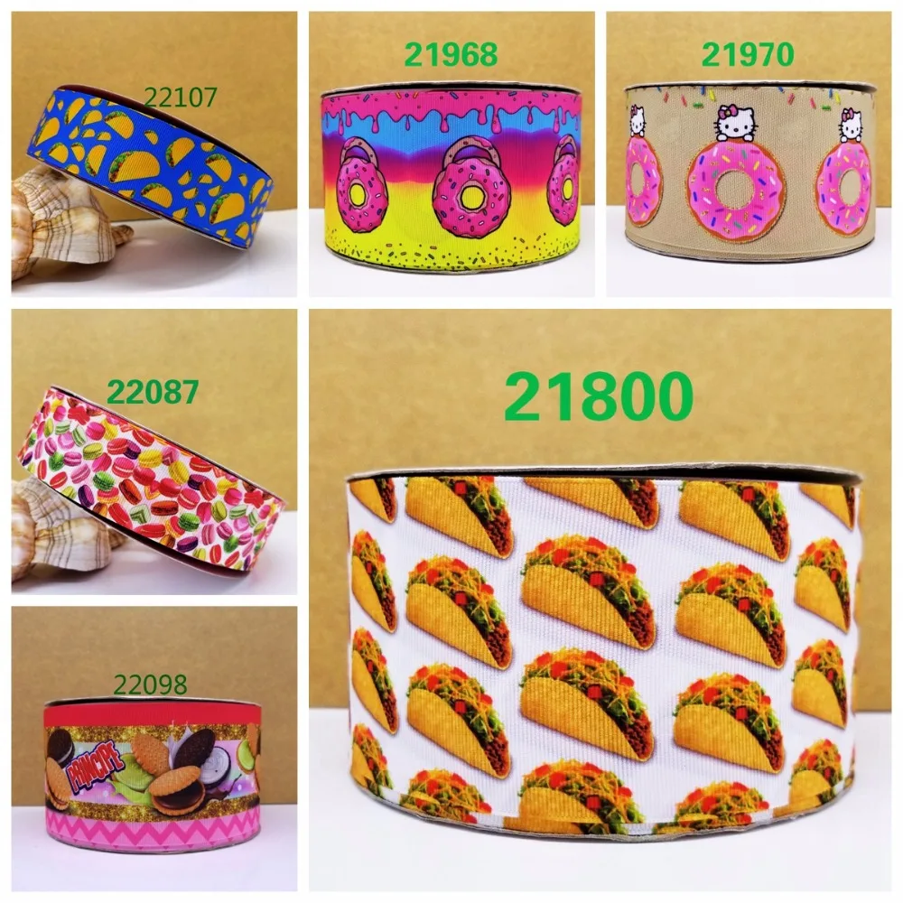 

Free shipping 50 yard per size cartoon ribbon printed grosgrain ribbon 22107