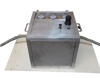 

Free shipping model: JS-AH64 300-500 bar output small easy to carry air driven water pump unit for hose/pipeline testing