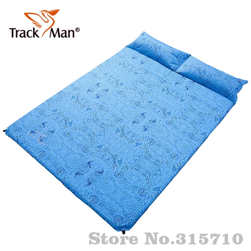 Trackman 2 Person Outdoor Self Inflating Sleeping Pad with Pillow