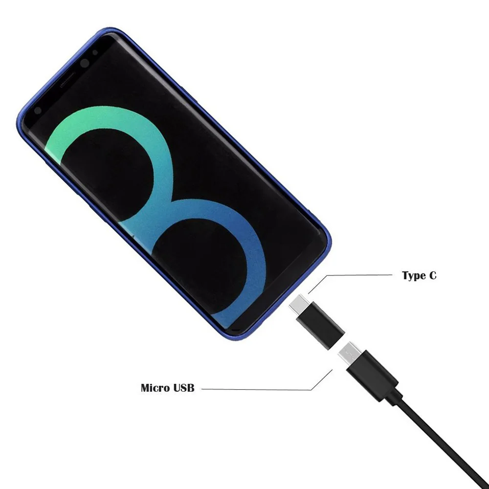 Micro USB to Type C Adapter Data Charging Connector For Samsung Galaxy S8 Plus S9 Note 8 Huawei P10 P9 Oneplus 5 5T Xiaomi Mi A1 (6)