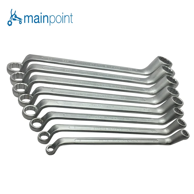 Mainpoint 6 22 Double Box End Wrenches CR V Spanner Offset Ring Bending