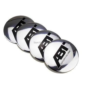 

40 x Car Styling 3D Metal Aluminium Alloy Wheel Center Cap Stickers Wheel Hub Cap Decals Emblems Badges for ABT Sportsline