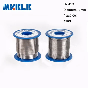 

Solder Wire 41SN Pure Tin 1.2mm 450g Rosin Core Tin Lead Rosin Roll Flux Reel Lead Melt Core Soldering Tin Arame de solda
