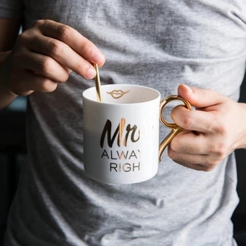 

Creative Mug letters coffee cup milk cup Mark cup home gifts