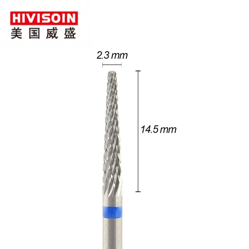 

Cross cut standard (0330.023)- ISO190 -Tungsten Carbide Burs - HIVISOIN Carbide Nail Drill Bit&Dental Burs
