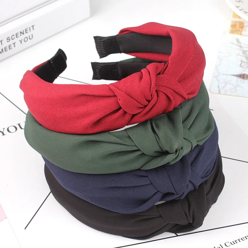 

Fashion Women Bow Knot Turban Hairband Women Hair Head Band Hoop Accessories Simple Sweet Girls Headband Hair Jewelry
