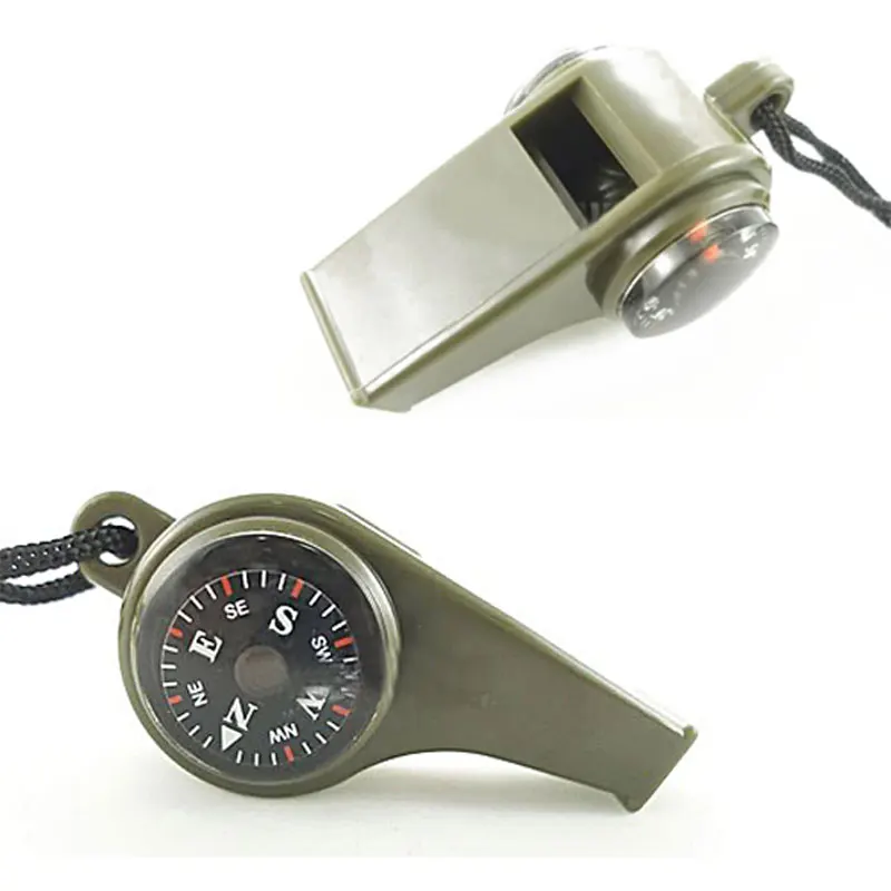 3 in 1 Outdoor Survival Whistle Compass Survival Camping For Sports