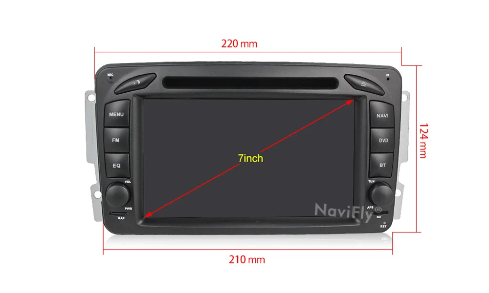 Perfect 2din Android 9.1 Car dvd multimedia player GPS For Mercedes Benz W209 W203 W168 M ML W463 Viano W639 Vito Vaneo Radio FM RDS USB 8