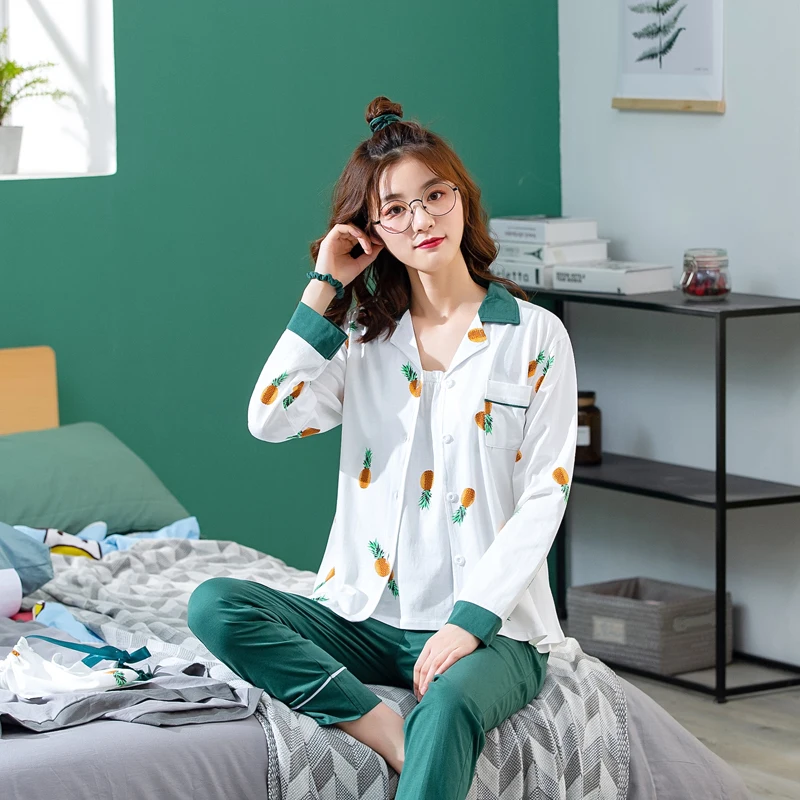 JRMISSI, женские пижамные комплекты, 7 шт., Хлопковая пижама, домашняя одежда, домашняя одежда, пижама для сна
