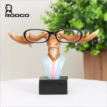 

Europe Animal deer doctor Figurines Resin Miniatures Figurine eyeglass frame Craft Home Ornament Decoration living room Decor