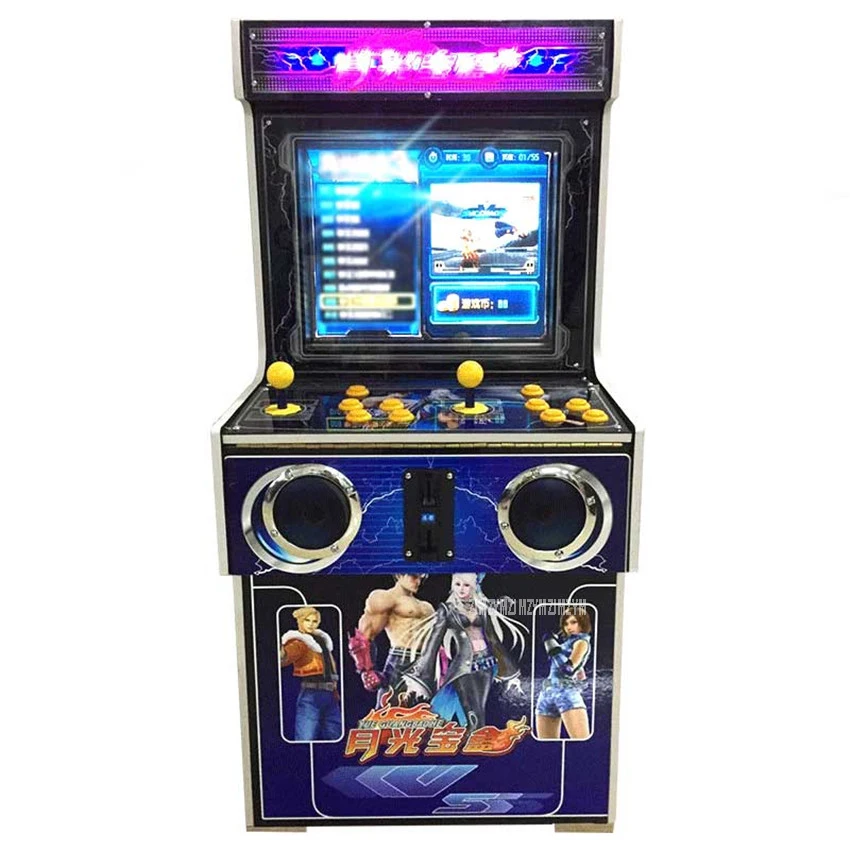 

Arcade Game Console 19" LCD 800/900 Games Electric Street Arcade Fighting Box Machine Full Sanwa Joystick Button Coin Operated