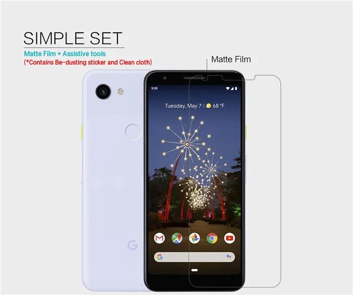 2 шт./лот для Google Pixel 3a Защитная пленка NILLKIN Кристально Чистая матовая защитная пленка для Google Pixel 3a - Цвет: 2pcs matte film