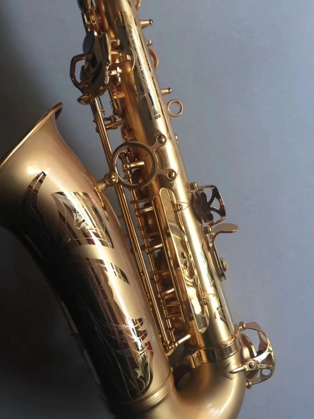 Taiwan MUSEADF альт саксофон 18 К Золотой электрофорез инструмент выделенный латунный корпус саксофона E плоский Saxofone