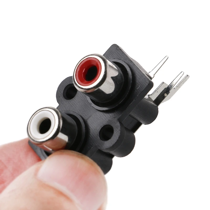 

10 Pcs 2/4/6 Hole RCA Female Pin Jack Stereo Audio Video AV Socket Connector