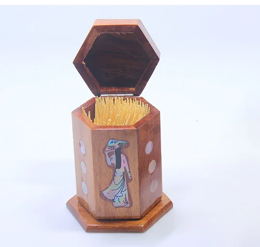 Dental Flossers Wood tooth picks disposable toothpicks Holder Box