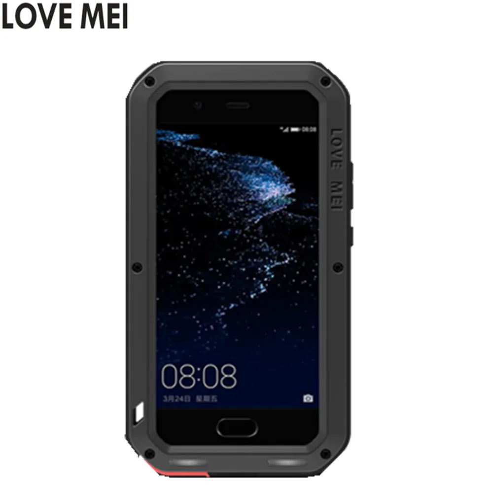 bilder für Huawei P10 Fall LIEBE MEI Schock Schmutzfester Wasserdicht Metall Rüstung Aluminium Silikon-abdeckung Telefon-kasten huawei p10 Gehärtetem Glas bilder für Huawei P10 Fall LIEBE MEI Schock Schmutzfester Wasserdicht Metall Rüstung Aluminium Silikon-abdeckung Telefon-kasten huawei p10 Gehärtetem Glas